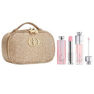 Dior The Pink Glow Ritual Holidays Gift Set 2025 with 2 lipsticks and case NIB